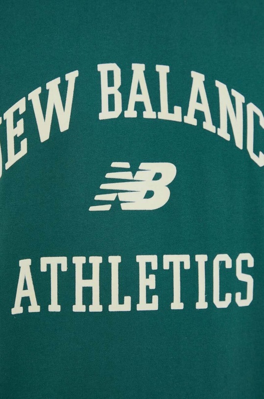 New Balance t-shirt bawełniany MT33551NWG zielony
