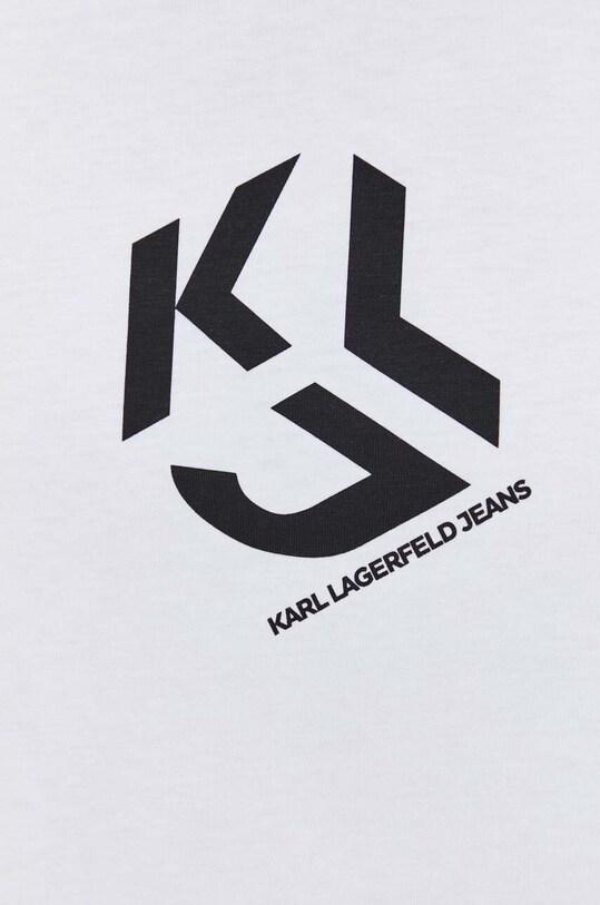 Бавовняна футболка Karl Lagerfeld Jeans 236D1704 білий