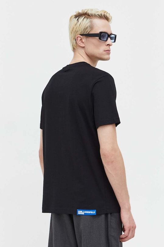 Odzież Karl Lagerfeld Jeans t-shirt bawełniany 236D1704 czarny