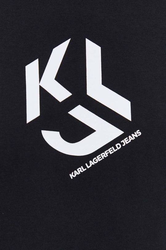 Памучна тениска Karl Lagerfeld Jeans 236D1704 черен
