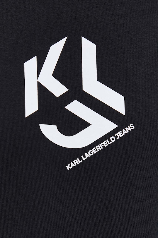 Karl Lagerfeld Jeans t-shirt bawełniany 236D1704 czarny