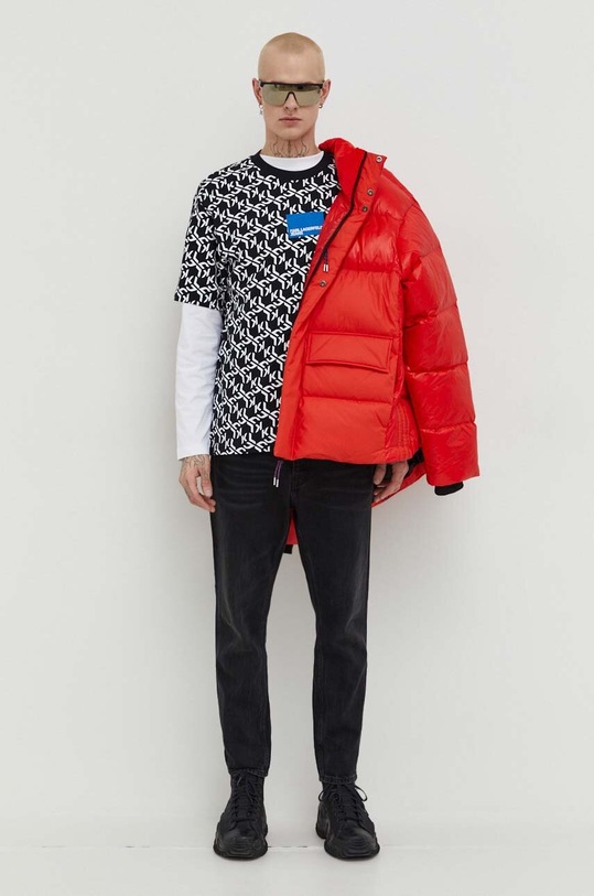 Karl Lagerfeld Jeans longsleeve din bumbac 236D1705 alb AW23