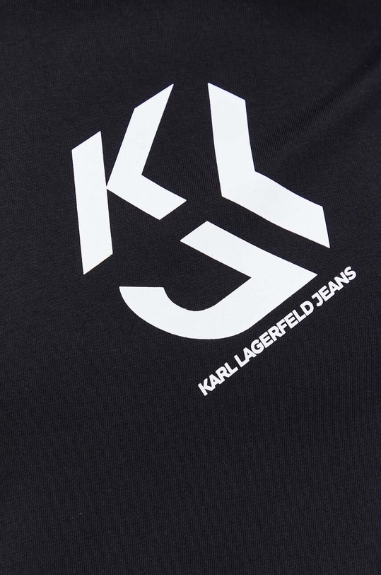 Pamučna majica dugih rukava Karl Lagerfeld Jeans 236D1705 crna