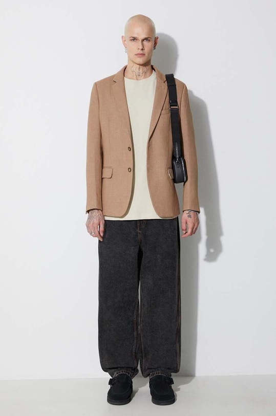 Taikan cotton t-shirt Taikan By Matt Gazzola "Smoke" S/S Tee TT0006.CRM beige AW23