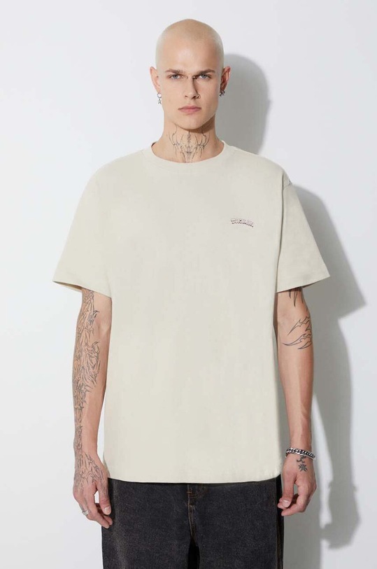 Taikan cotton t-shirt Taikan By Matt Gazzola "Smoke" S/S Tee TT0006.CRM beige