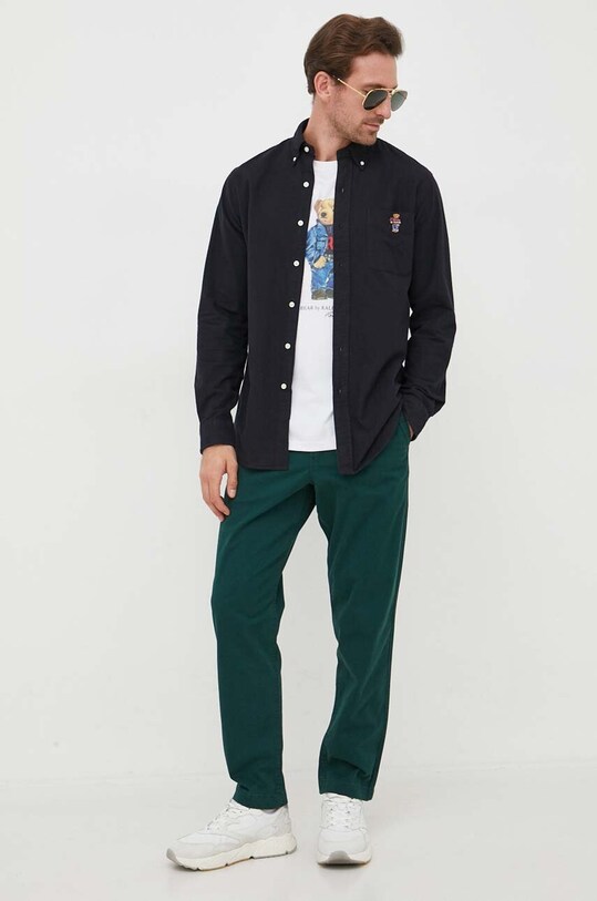 Βαμβακερό μπλουζάκι Polo Ralph Lauren 710854497 λευκό AW24