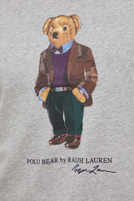 Хлопковая футболка Polo Ralph Lauren 710854497 серый