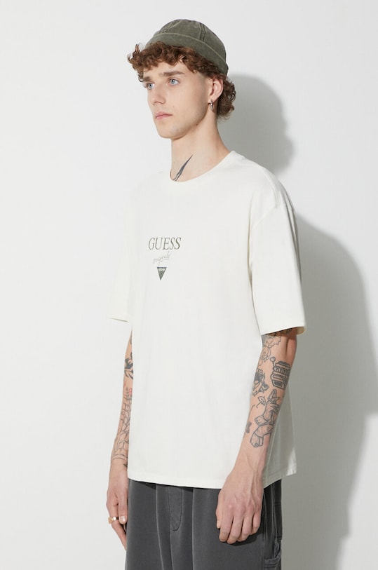 Guess Originals t-shirt bawełniany beżowy EM3YI42K9XF1