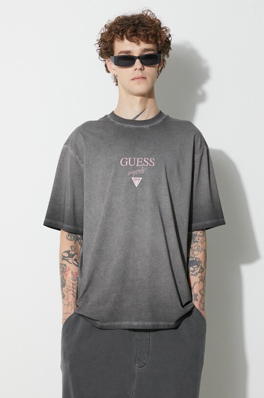 Guess Originals t-shirt bawełniany EM3YI42K9XF1 szary