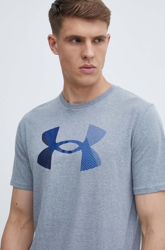 Under Armour tricou print gri 1379451