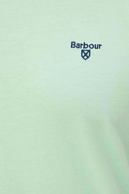 Бавовняна футболка Barbour MTS0331 зелений
