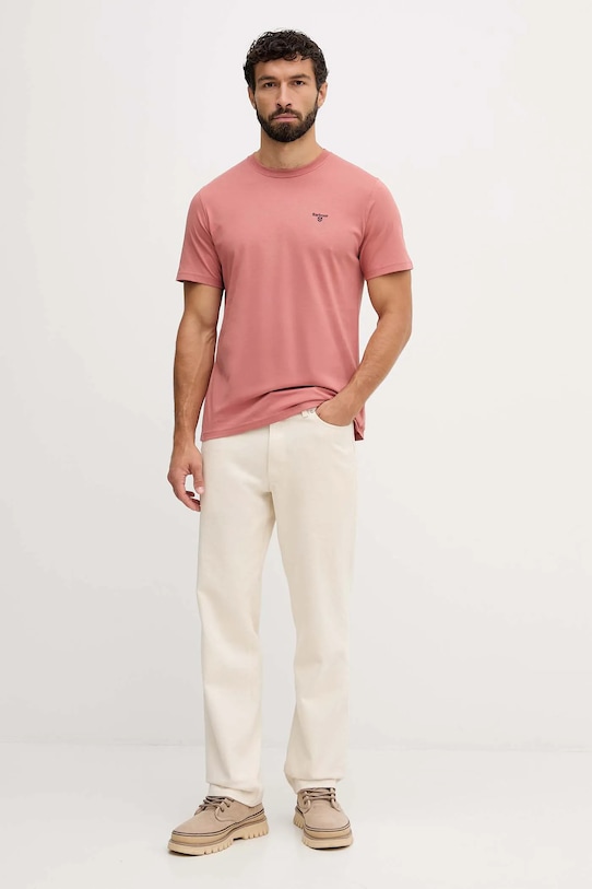 Barbour t-shirt bawełniany MTS0331 pomarańczowy AA00