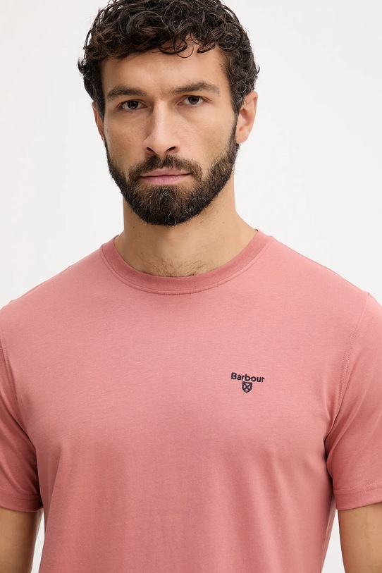 Barbour t-shirt bawełniany pomarańczowy MTS0331