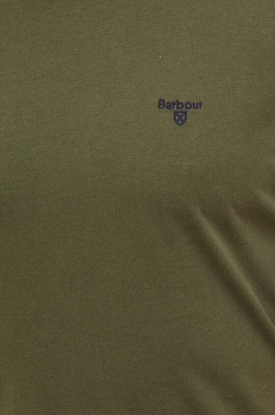 Хлопковая футболка Barbour MTS0331 зелёный
