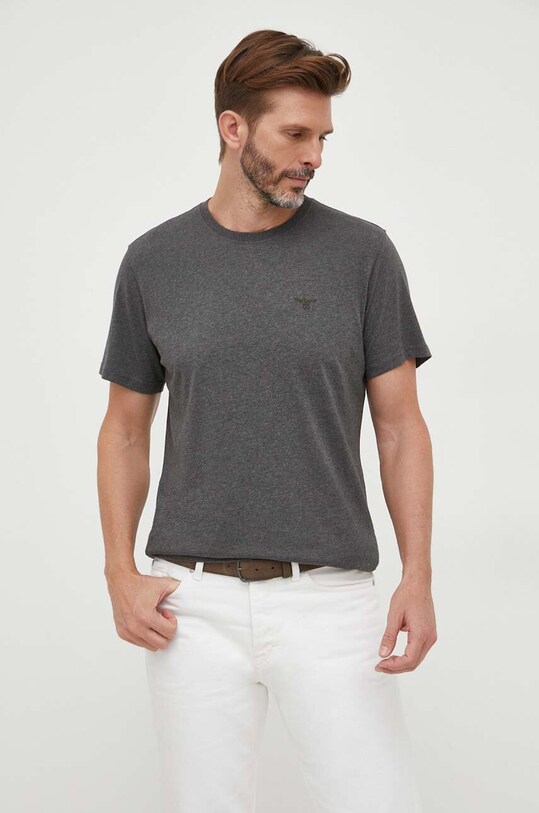 Barbour t-shirt bawełniany szary MTS0331