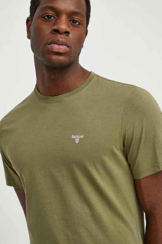 Barbour tricou din bumbac verde MTS0331