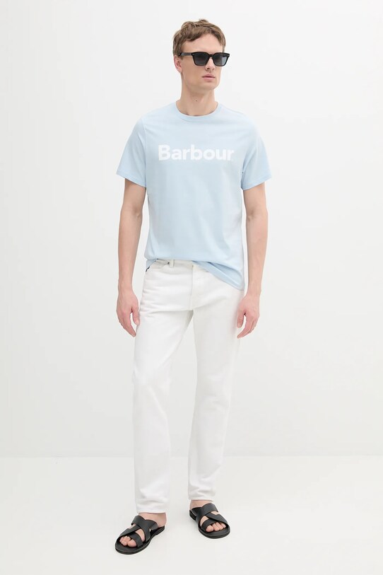 Barbour t-shirt in cotone MTS0531 blu AA00