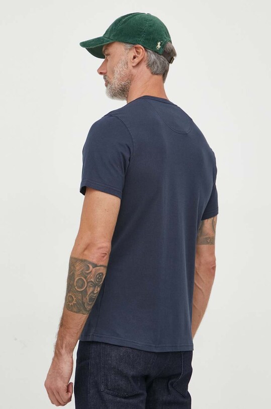 Îmbrăcăminte Barbour tricou din bumbac MTS0531 bleumarin