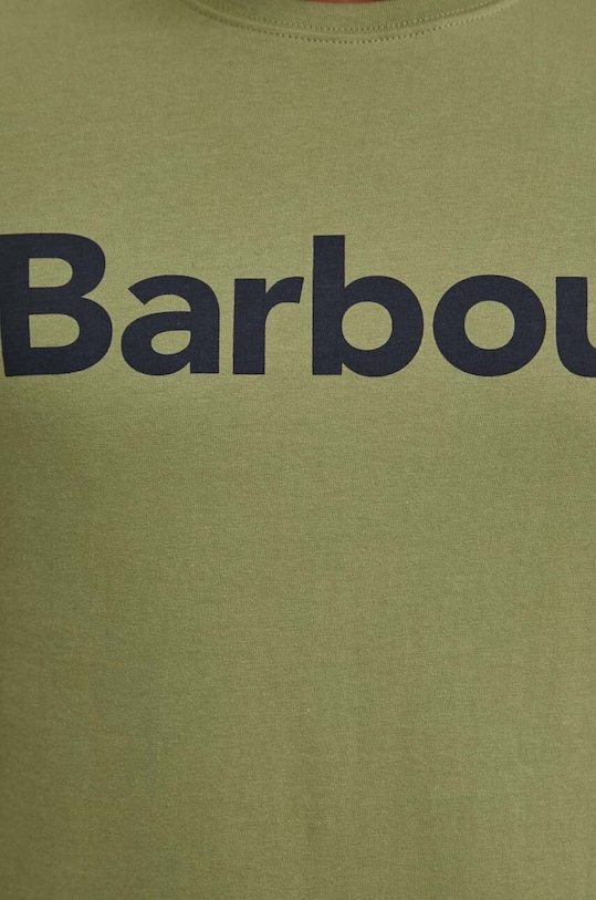 Бавовняна футболка Barbour MTS0531 зелений