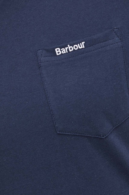 Βαμβακερό μπλουζάκι Barbour MTS1114 σκούρο μπλε