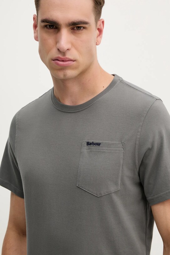 Barbour tricou din bumbac gri MTS1114