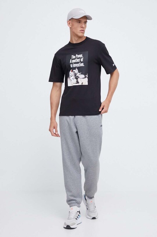 Бавовняна футболка Reebok Classic Basketball 100068513 чорний AW23