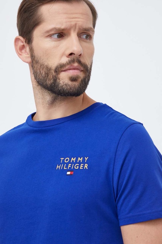 Tommy Hilfiger t-shirt lounge bawełniany granatowy UM0UM03068