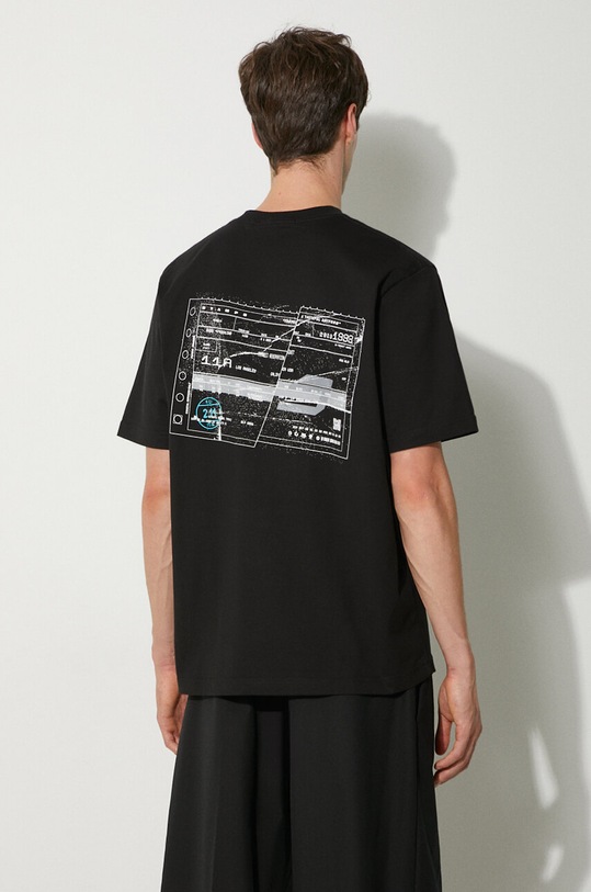 Îmbrăcăminte STAMPD tricou din bumbac SLA.M3229TE.BLK negru