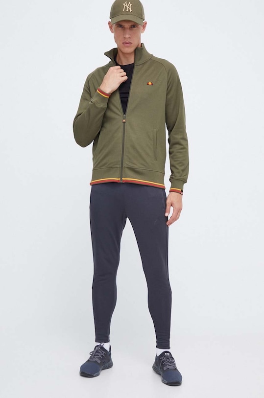 Βαμβακερό μπλουζάκι Ellesse SHP15889 μαύρο AW23