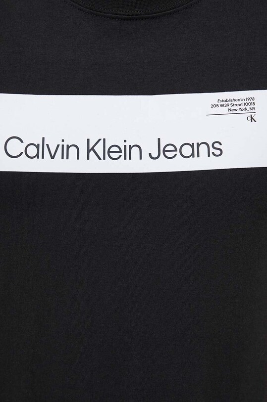 Calvin Klein Jeans t-shirt bawełniany J30J324018 czarny