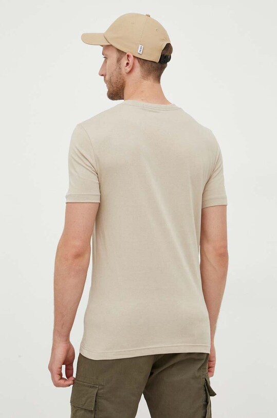 Odzież Calvin Klein Jeans t-shirt bawełniany J30J324027 beżowy