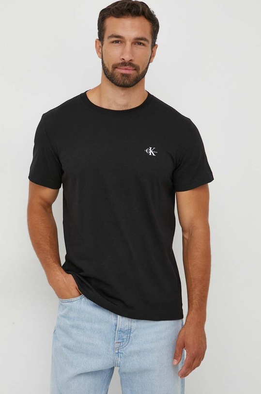 Calvin Klein Jeans tricou din bumbac 2-pack J30J320199 alb SS25