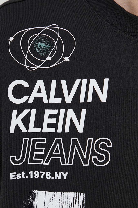 Calvin Klein Jeans t-shirt bawełniany J30J324011 czarny