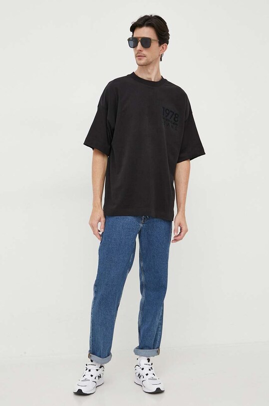 Calvin Klein Jeans t-shirt bawełniany J30J324024 czarny AW23
