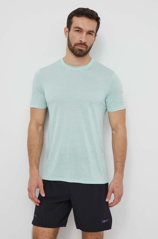 Mizuno t-shirt do biegania Impulse Core turkusowy J2GAA519