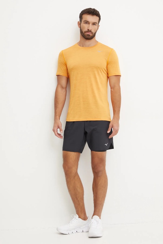 Mizuno t-shirt do biegania Impulse J2GAA519 pomarańczowy AW24
