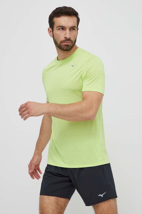 Mizuno t-shirt do biegania Impulse Core zielony J2GAA519