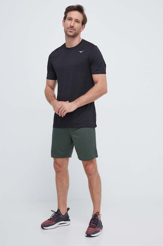 Μπλουζάκι για τρέξιμο Mizuno Impulse J2GAA519 μαύρο AW24