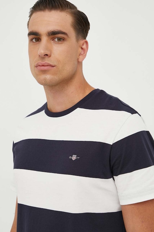 Bavlněné tričko Gant regular bílá 2003203