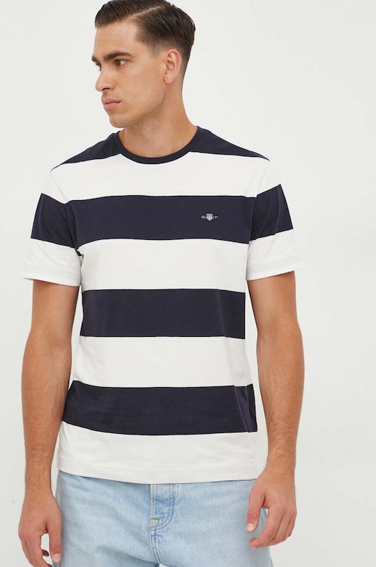 Bavlněné tričko Gant bílá 2003203