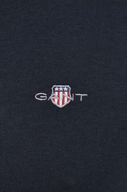 Βαμβακερή μπλούζα με μακριά μανίκια Gant 2004056 σκούρο μπλε
