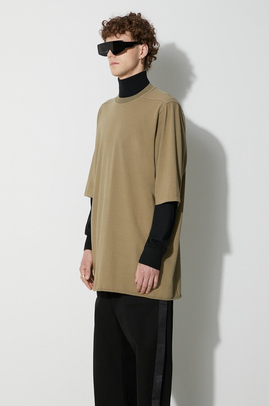 Rick Owens cotton t-shirt green DU02C5274.RIG