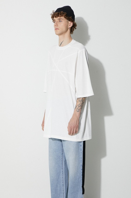 Rick Owens cotton t-shirt white DU02C5274.RNET1