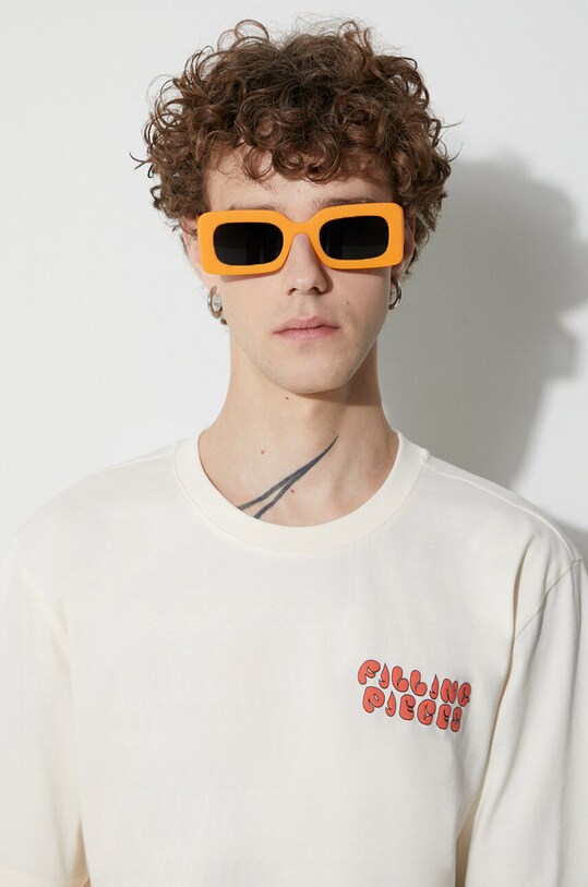 Filling Pieces t-shirt bawełniany Sunset 74417021901 beżowy