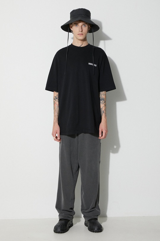 Marcelo Burlon cotton t-shirt Tempera Cross CMAA054C99JER0011001 black AW23