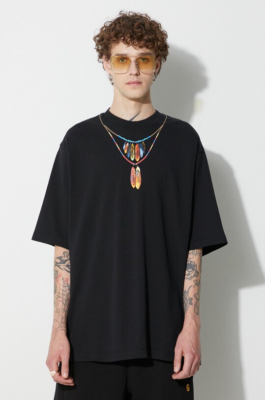 Marcelo Burlon cotton t-shirt Feathers Necklace