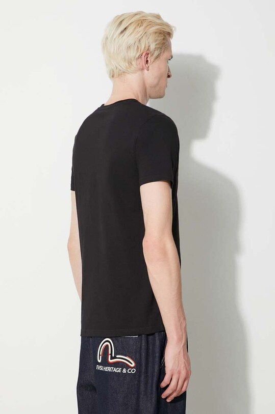 Odzież Alpha Industries t-shirt bawełniany Basic T Small Logo 188505.477 czarny