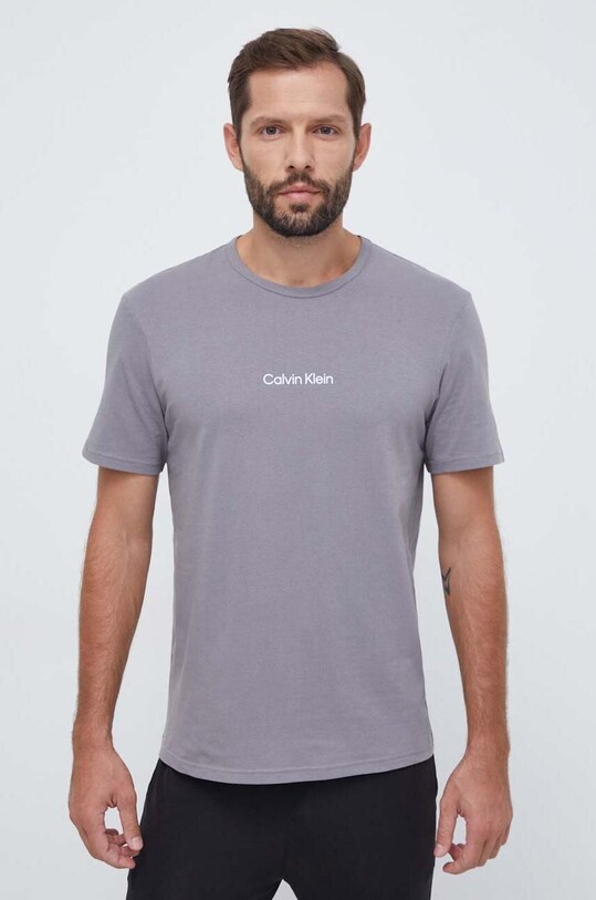 Calvin Klein Underwear t-shirt lounge z elastanem szary 000NM2170E
