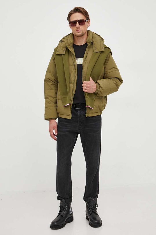 Βαμβακερό μπλουζάκι Calvin Klein K10K111845 μαύρο AW23
