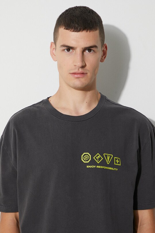 KSUBI t-shirt bawełniany MPF23TE018 czarny